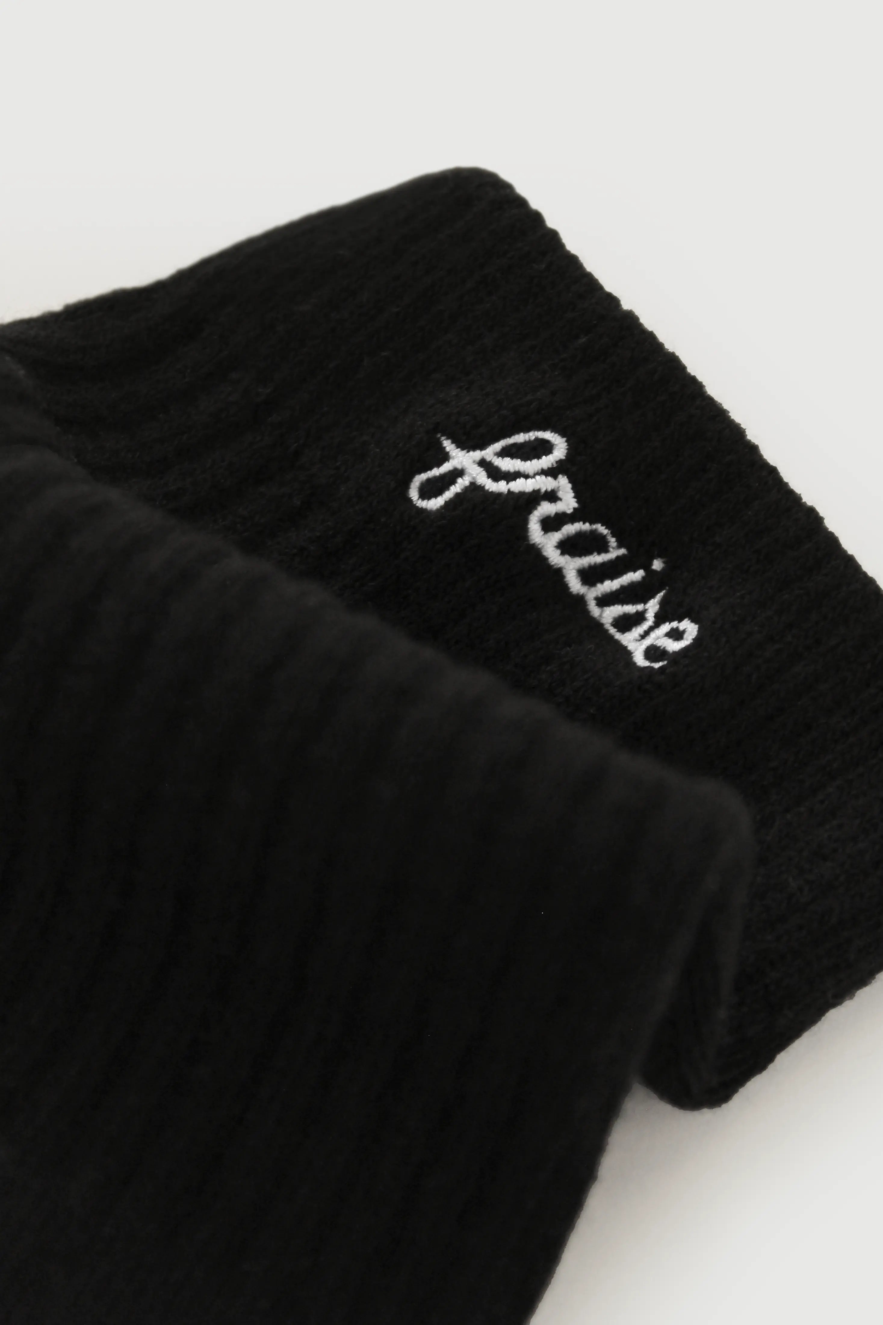 Onyx Script Sock